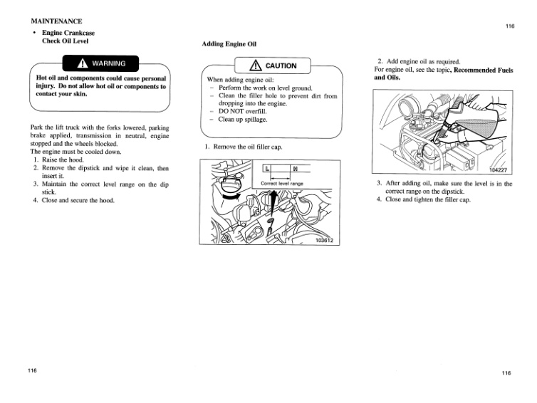 Caterpillar GC15N to GC33N Operation and Maintenance Manual 99710-3C100 4 Caterpillar GC15N to GC33N Operation and Maintenance Manual 99710-3C100 - Image 4