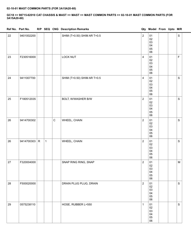 Caterpillar GC18 Parts Manual 98715-62010 4 Caterpillar GC18 Parts Manual 98715-62010 - Image 4
