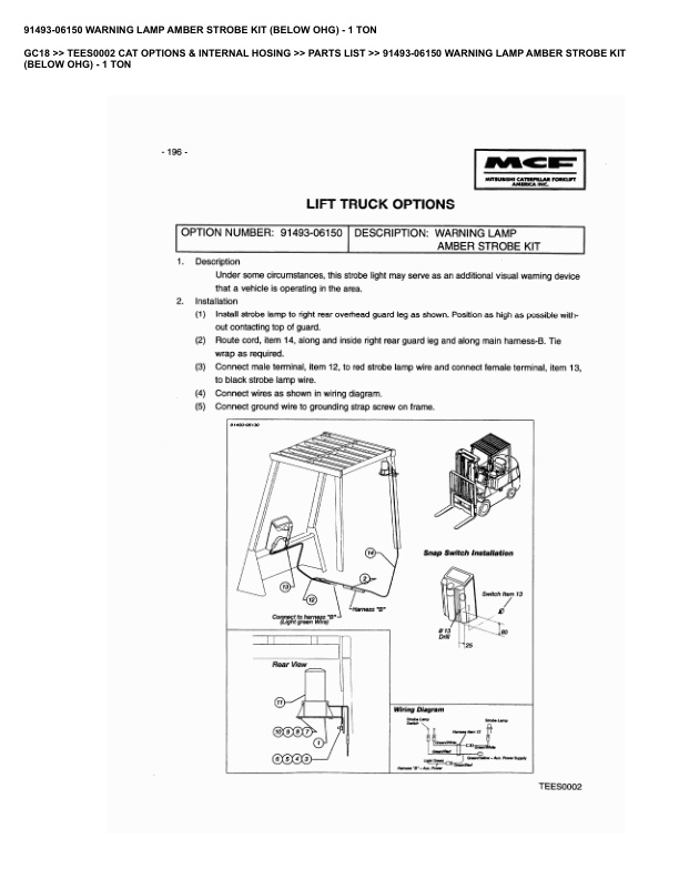 Caterpillar GC18 Parts Manual TEES0002 3 Caterpillar GC18 Parts Manual TEES0002 - Image 3