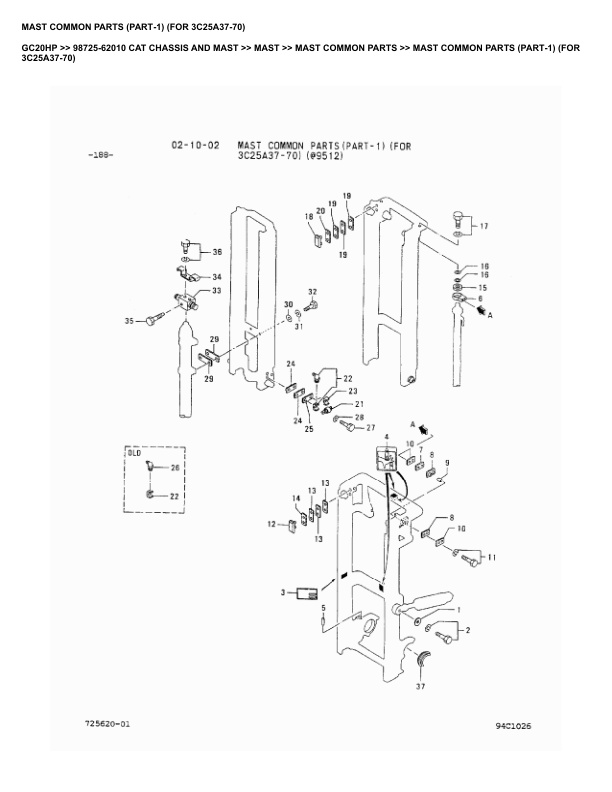 Caterpillar GC20HP Parts Manual 98725-62010 4 Caterpillar GC20HP Parts Manual 98725-62010 - Image 4