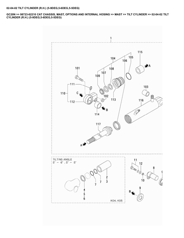 Caterpillar GC20N Parts Manual 98723-62210 2 Caterpillar GC20N Parts Manual 98723-62210 - Image 2