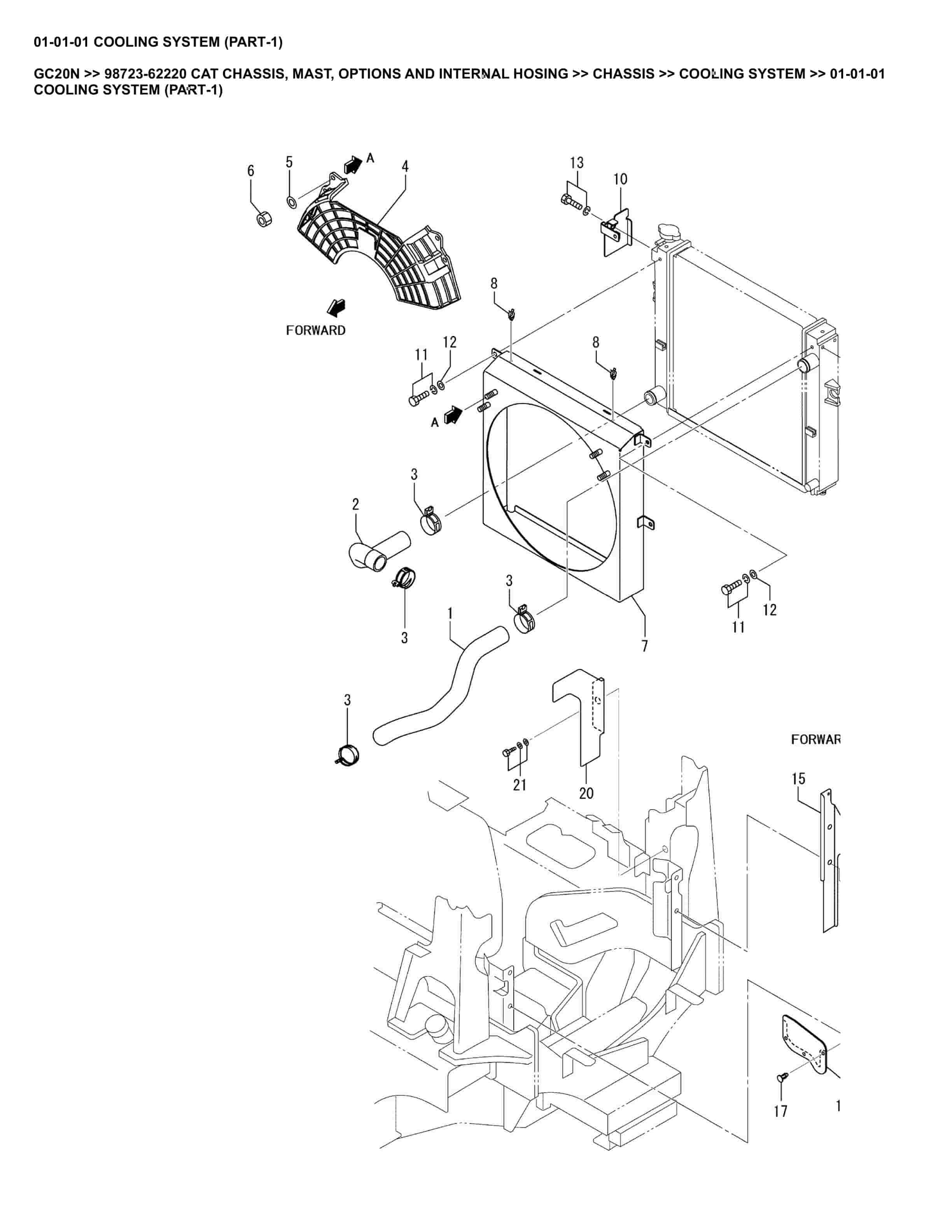Caterpillar GC20N Parts Manual 98723-62220 1 Caterpillar GC20N Parts Manual 98723-62220