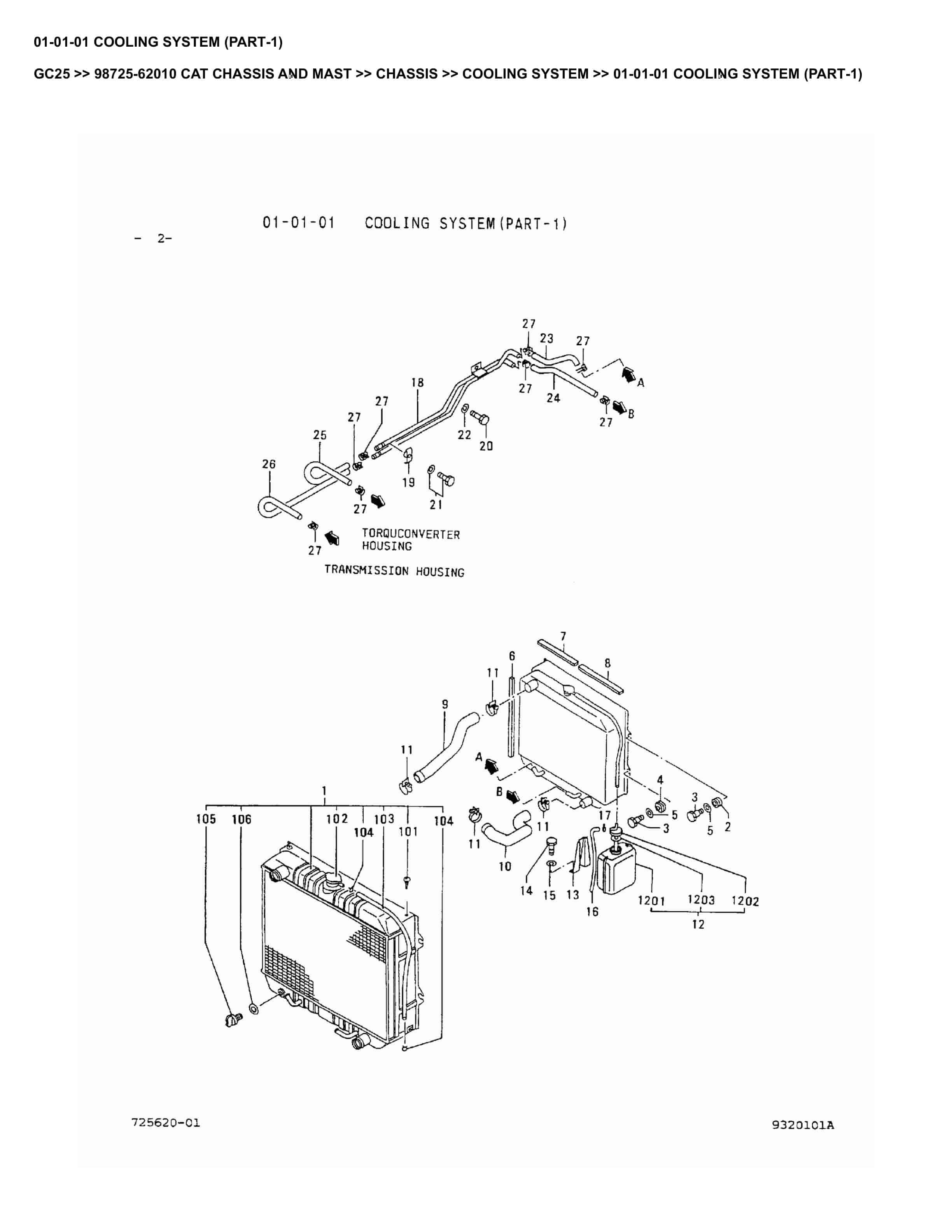 Caterpillar GC25 Parts Manual 98725-62010 1 Caterpillar GC25 Parts Manual 98725-62010