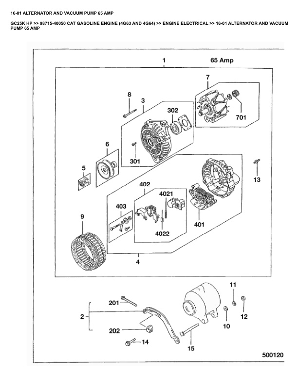 Caterpillar GC25K HP Parts Manual 98715-40050 4 Caterpillar GC25K HP Parts Manual 98715-40050 - Image 4