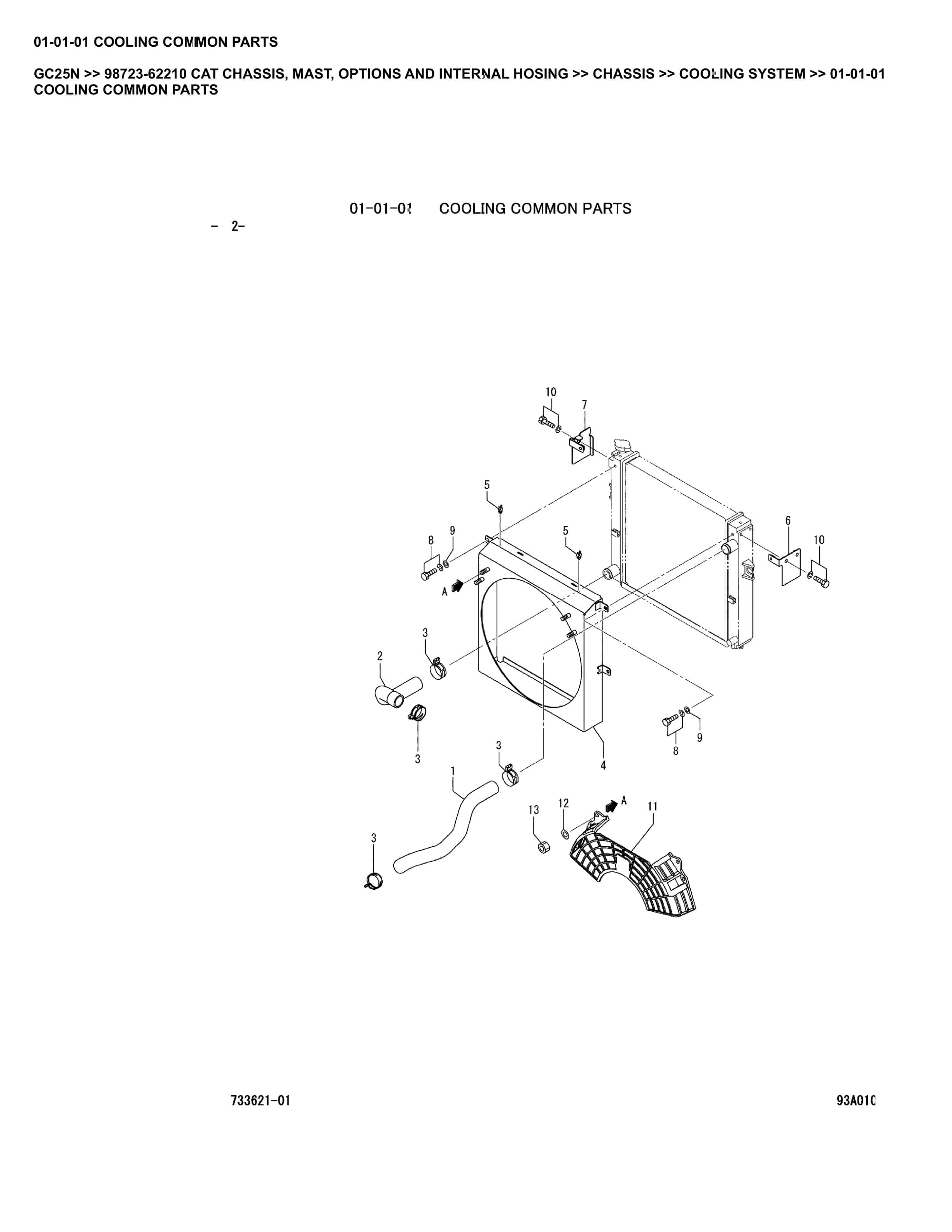 Caterpillar GC25N Parts Manual 98723-62210 1 Caterpillar GC25N Parts Manual 98723-62210