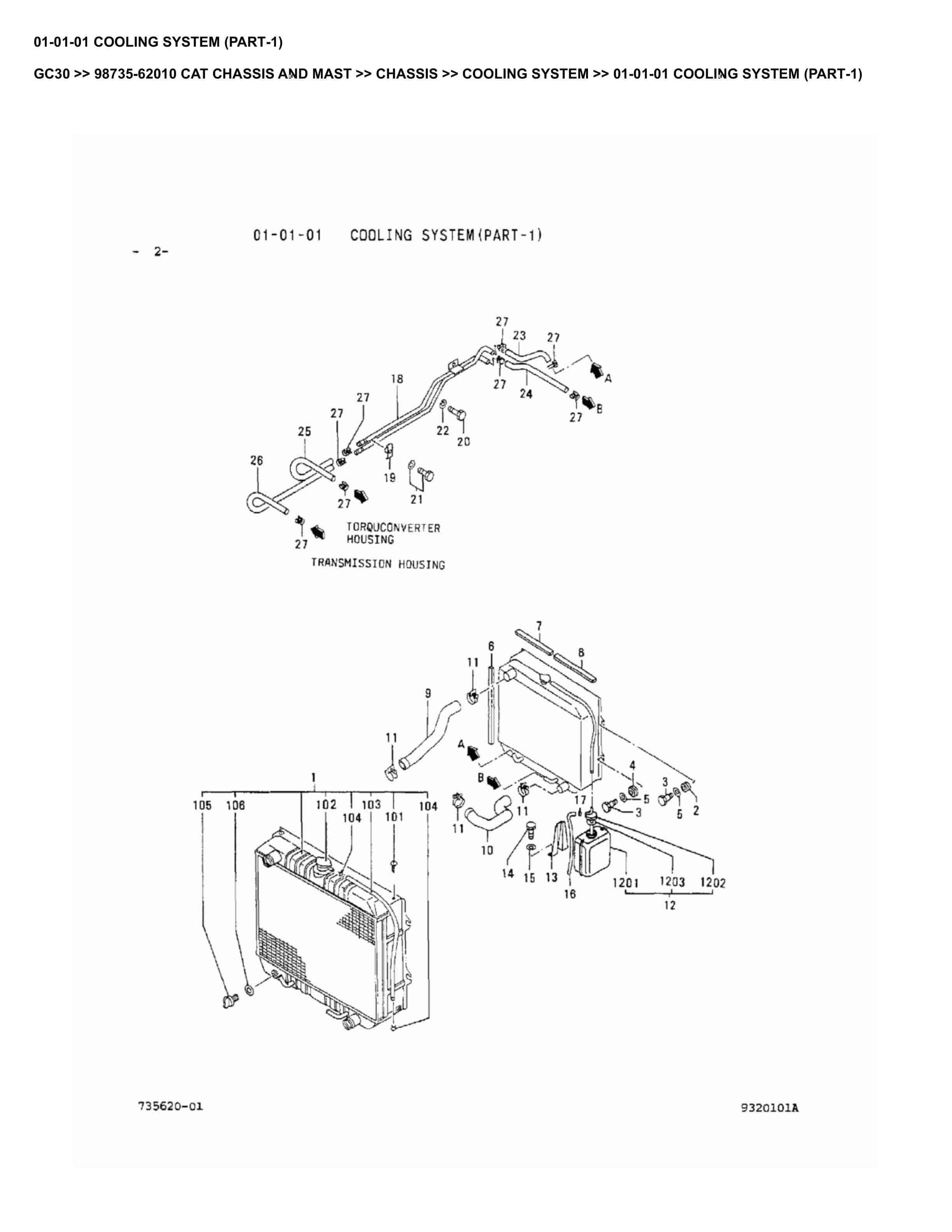 Caterpillar GC30 Parts Manual 98735-62010 1 Caterpillar GC30 Parts Manual 98735-62010