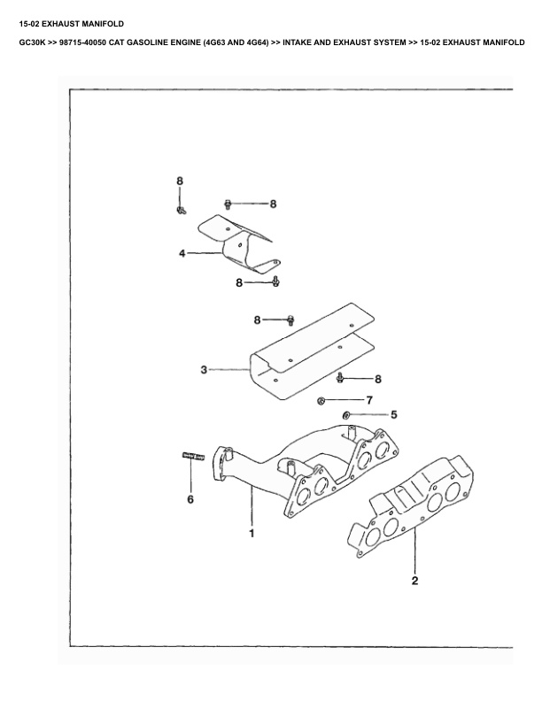 Caterpillar GC30K Parts Manual 98715-40050 3 Caterpillar GC30K Parts Manual 98715-40050 - Image 3