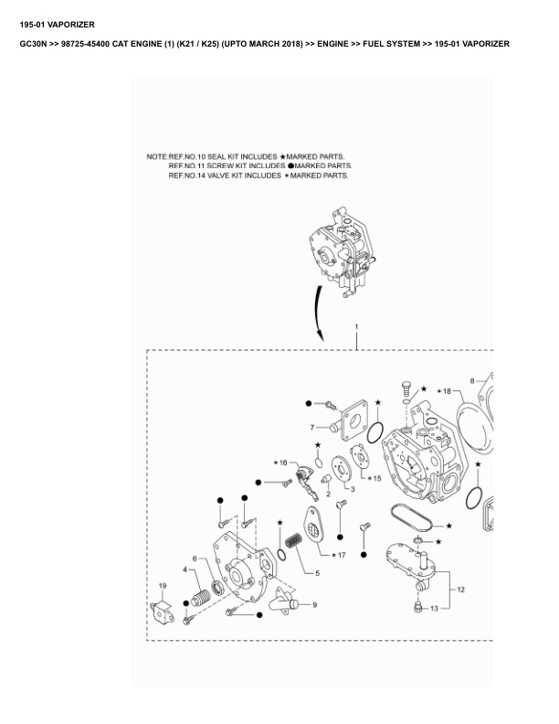 Caterpillar GC30N Parts Manual 98725-45400 3 Caterpillar GC30N Parts Manual 98725-45400 - Image 3