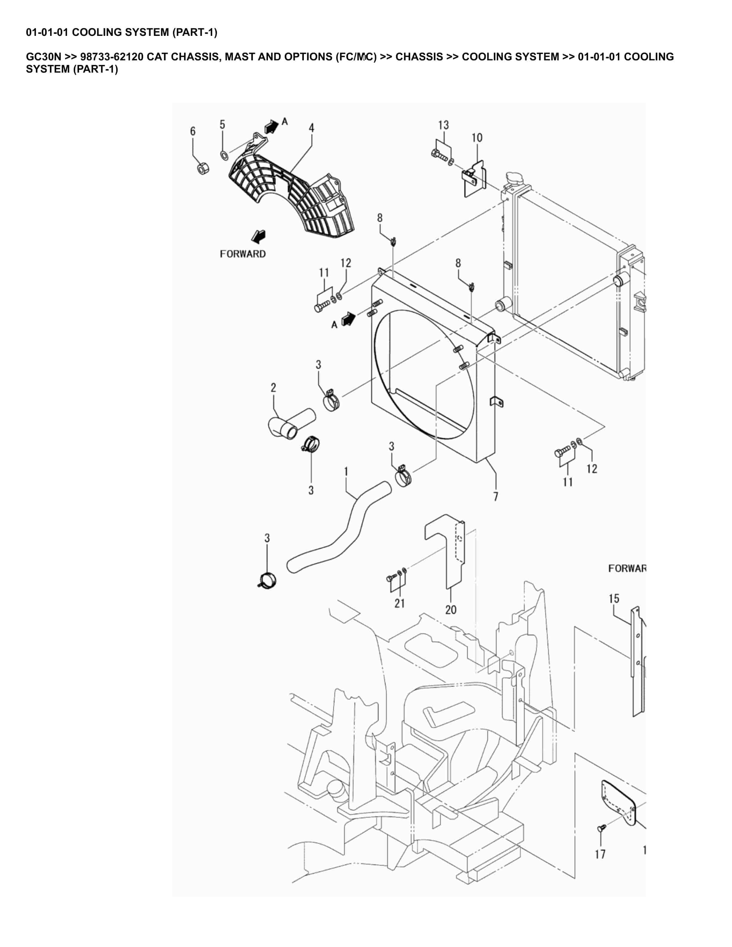 Caterpillar GC30N Parts Manual 98733-62120