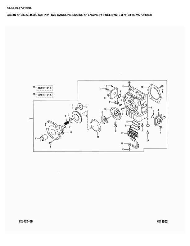 Caterpillar GC33N Parts Manual 98723-45200 3 Caterpillar GC33N Parts Manual 98723-45200 - Image 3