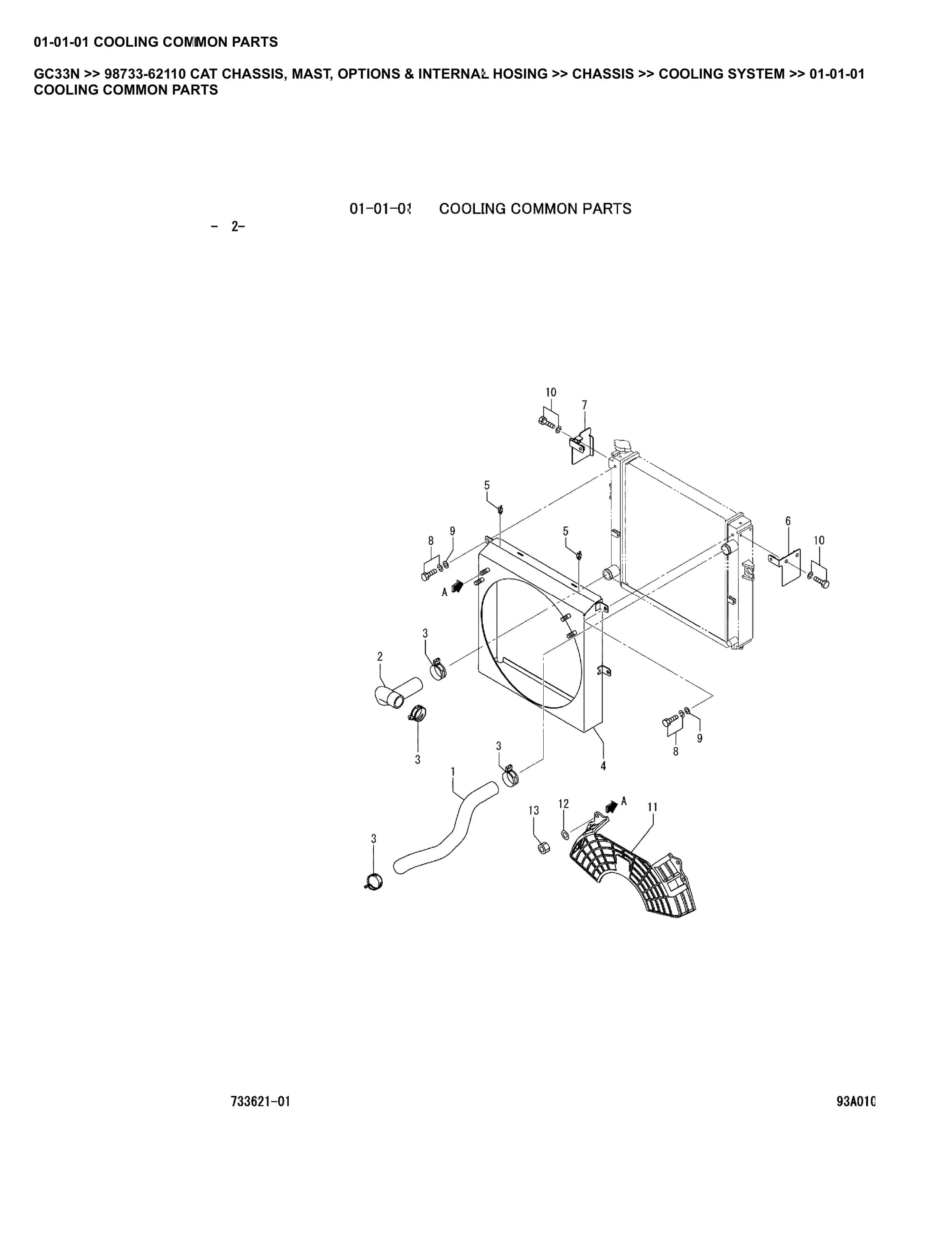 Caterpillar GC33N Parts Manual 98733-62110