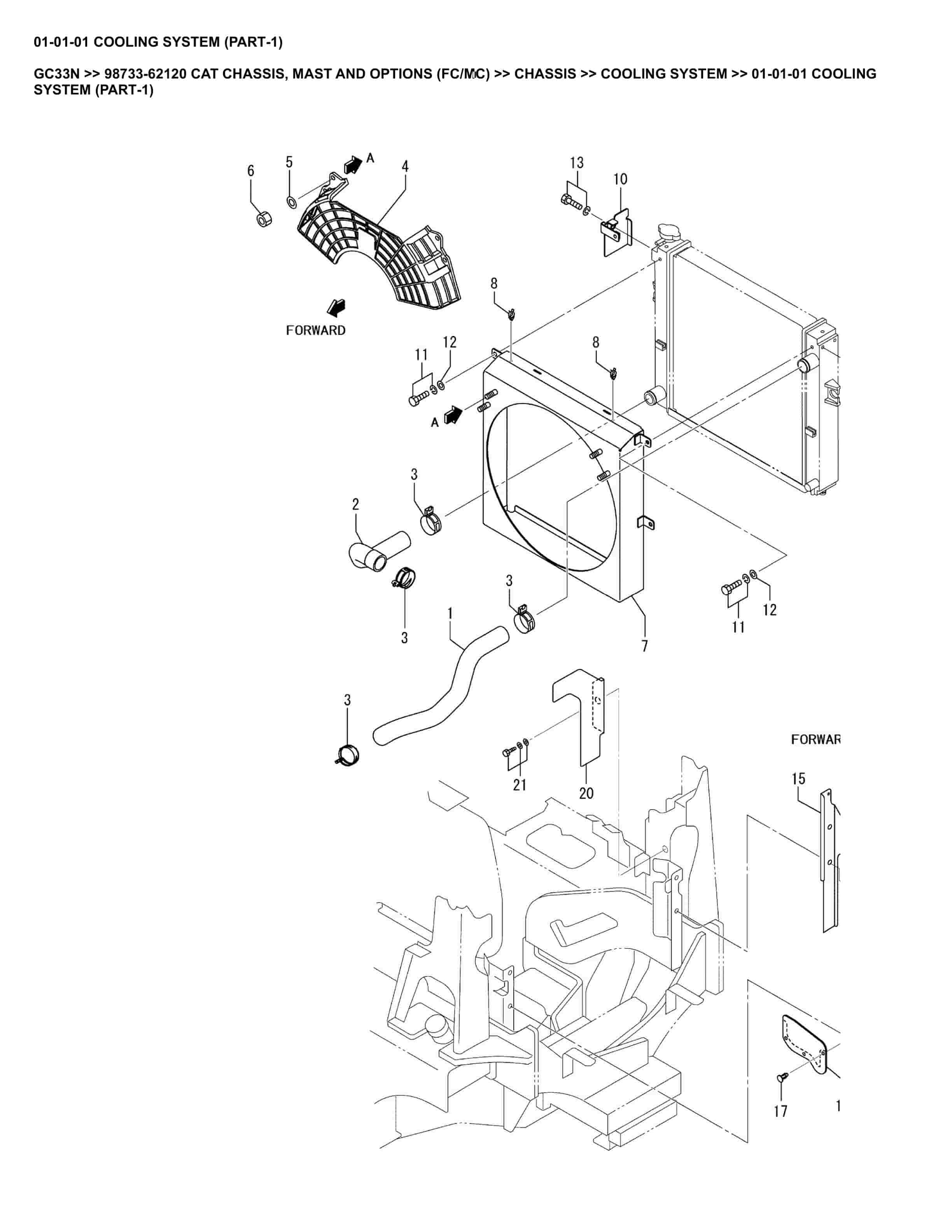Caterpillar GC33N Parts Manual 98733-62120