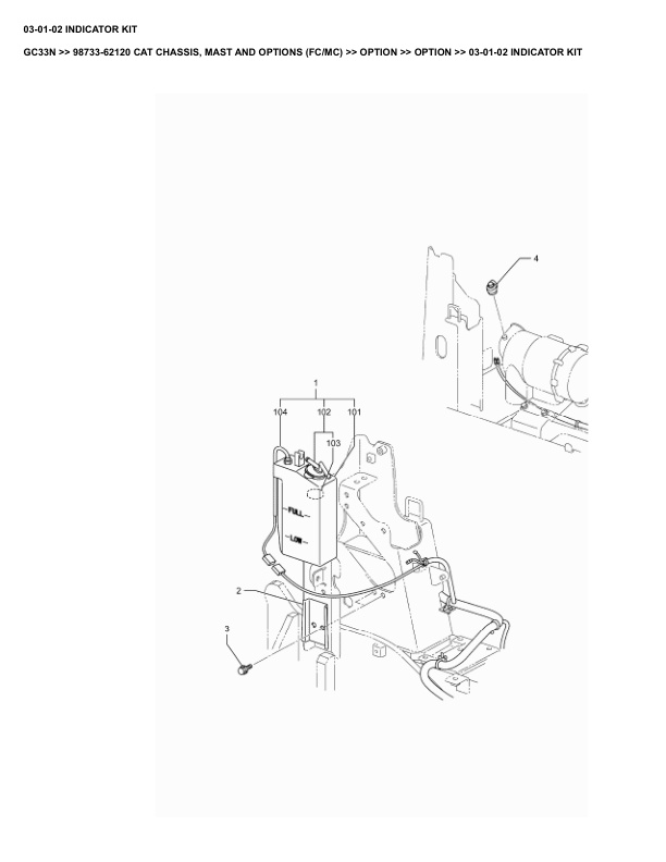 Caterpillar GC33N Parts Manual 98733-62120 3 Caterpillar GC33N Parts Manual 98733-62120 - Image 3