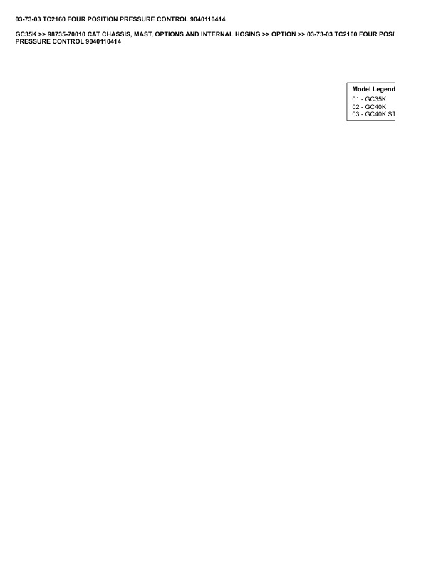 Caterpillar GC35K Parts Manual 98735-70010 4 Caterpillar GC35K Parts Manual 98735-70010 - Image 4