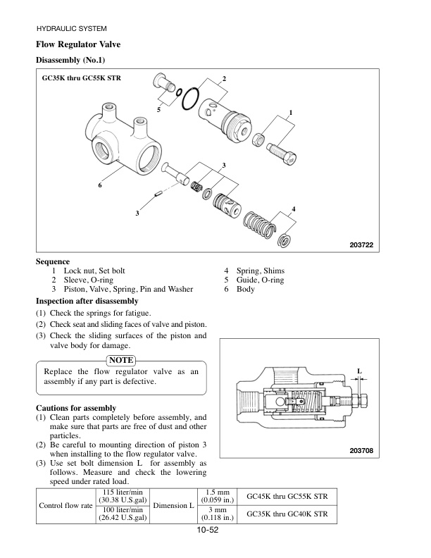 Caterpillar GC35K to GC70K-STR Chassis and Mast Service Manual 99739-82100-4