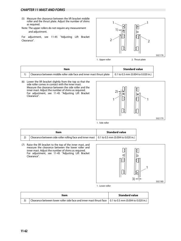 Caterpillar GC35K to GC70K-STR Chassis and Mast Service Manual 99739-82110-5