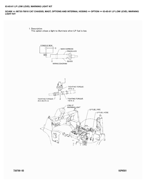 Caterpillar GC40K Parts Manual 98735-70010 4 Caterpillar GC40K Parts Manual 98735-70010 - Image 4