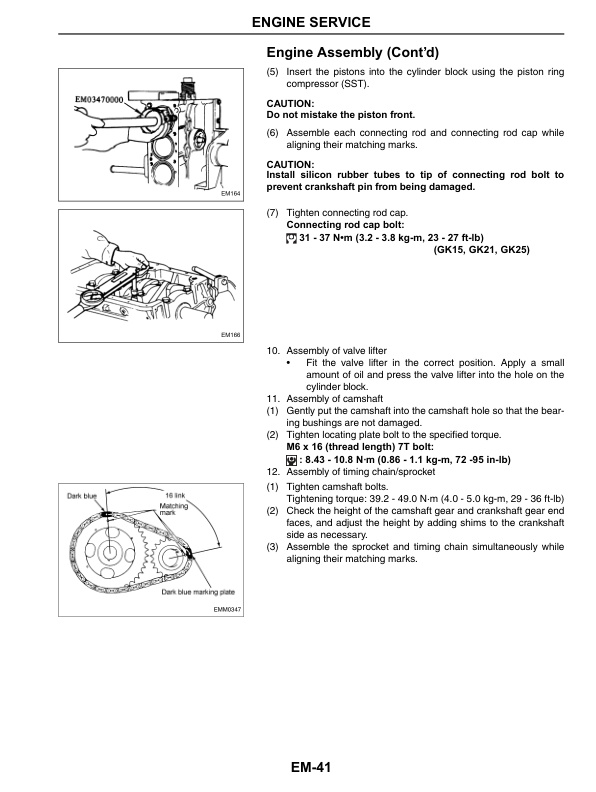 Caterpillar GK15, GK21, GK25 Engine Carburetor Type Service Manual 99789-83100 3 Caterpillar GK15, GK21, GK25 Engine Carburetor Type Service Manual 99789-83100-3