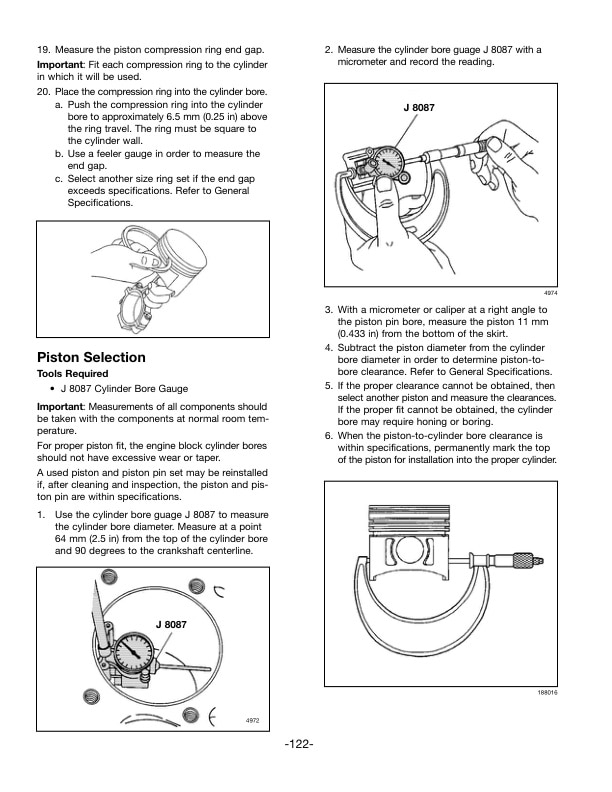 Caterpillar GM 4.3L, G6 Gasoline Engine Service Manual 99789-84120-3
