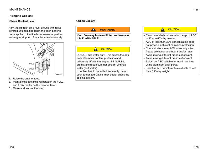 Caterpillar GP-DP 15N-35N Lift Trucks Operation and Maintenance Manual 99710-63120 4 Caterpillar GP-DP 15N-35N Lift Trucks Operation and Maintenance Manual 99710-63120 - Image 4