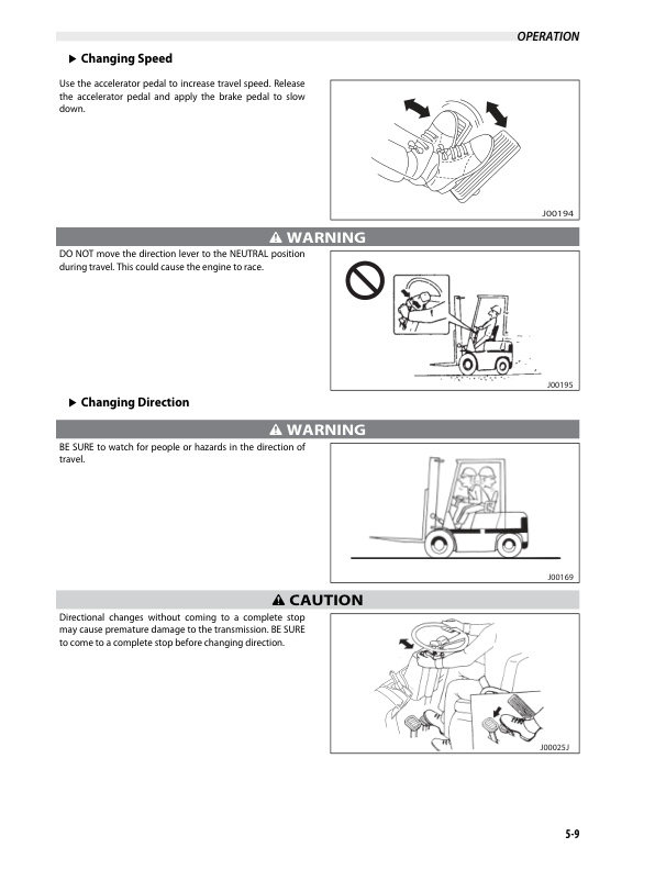 Alternative view of Caterpillar GP-DP 15N-35N Lift Trucks Operation and Maintenance Manual 99710-6E120