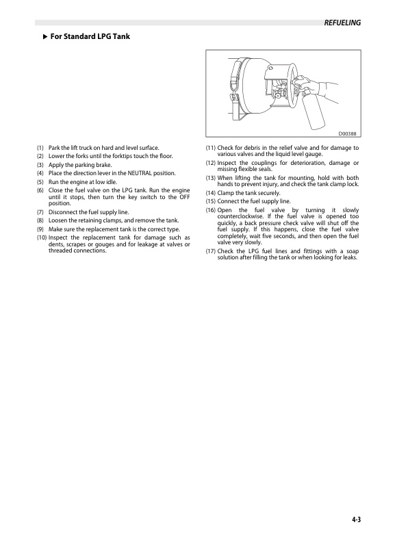 Alternative view of Caterpillar GP-DP 15N-35N Lift Trucks Operation and Maintenance Manual 99710-6E130