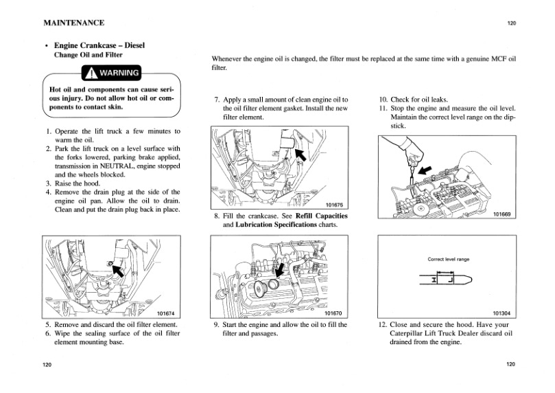 Caterpillar GP-DP 40K-50K Lift Trucks Operation and Maintenance Manual 99730-35131 5 Caterpillar GP-DP 40K-50K Lift Trucks Operation and Maintenance Manual 99730-35131 - Image 5