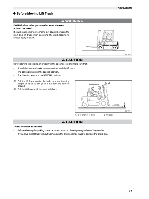 Caterpillar GP-DP 40N-55N Operation and Maintenance Manual 99730-3E140 2 Caterpillar GP-DP 40N-55N Operation and Maintenance Manual 99730-3E140-2