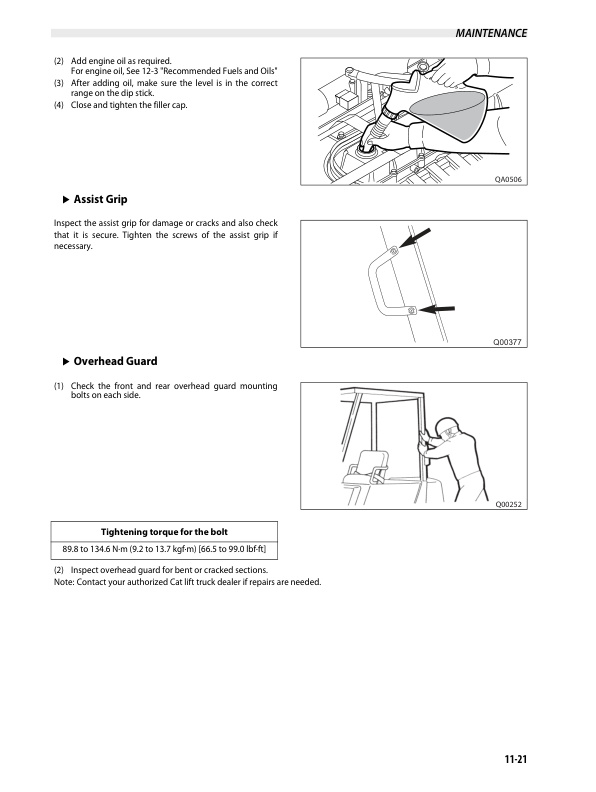 Caterpillar GP-DP 40N-55N Operation and Maintenance Manual 99730-3E140 5 Caterpillar GP-DP 40N-55N Operation and Maintenance Manual 99730-3E140-5