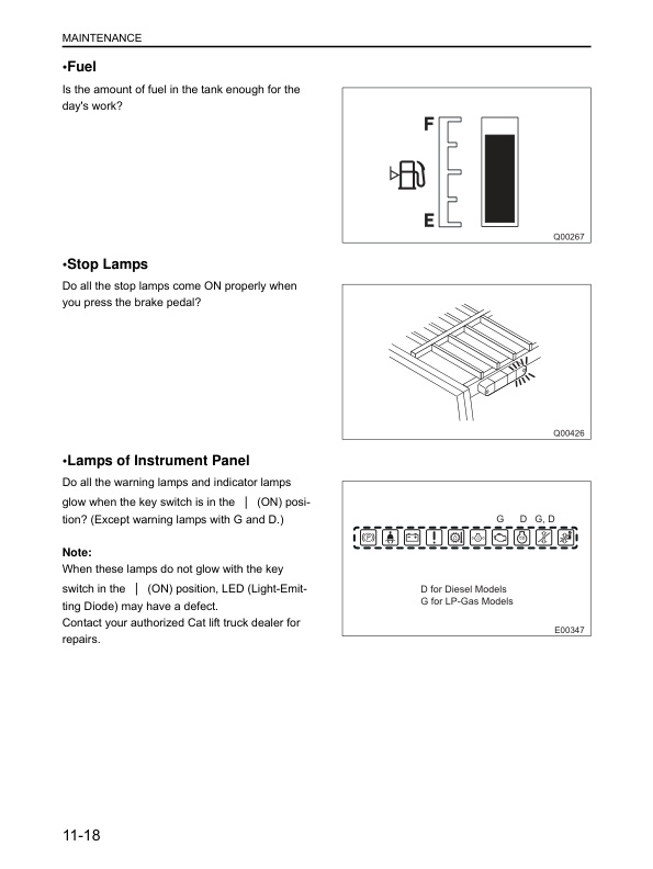 Caterpillar GP-DP 40N-55N Operation and Maintenance Manual 99730-67110 5 Caterpillar GP-DP 40N-55N Operation and Maintenance Manual 99730-67110 - Image 5