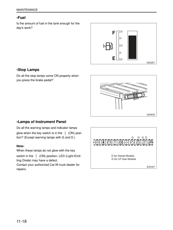 Caterpillar GP-DP 40N-55N Operation and Maintenance Manual 99730-6E110 5 Caterpillar GP-DP 40N-55N Operation and Maintenance Manual 99730-6E110 - Image 5