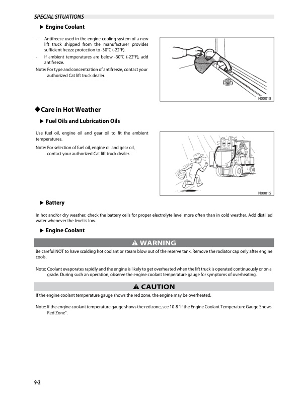 Caterpillar GP-GPE 15N-35N, DP15N-35N Operation and Maintenance Manual 99710-3E140 2 Caterpillar GP-GPE 15N-35N, DP15N-35N Operation and Maintenance Manual 99710-3E140-2