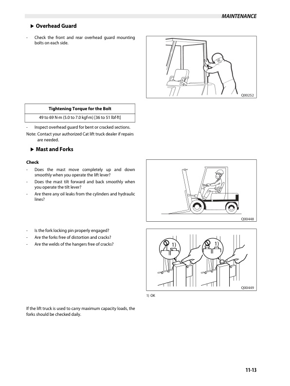 Caterpillar GP-GPE 15N-35N, DP15N-35N Operation and Maintenance Manual 99710-3E140 3 Caterpillar GP-GPE 15N-35N, DP15N-35N Operation and Maintenance Manual 99710-3E140-3