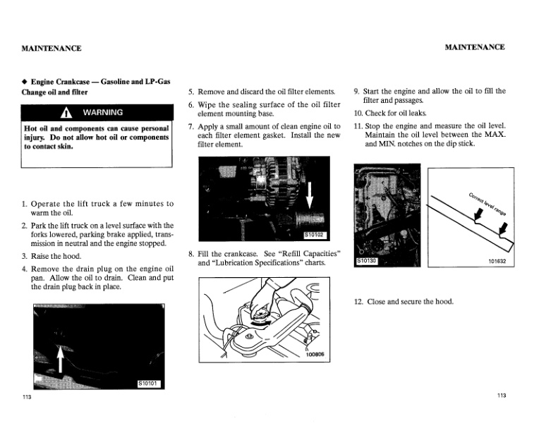 Caterpillar GP15-35, DP20-35 Lift Trucks Operation and Maintenance Manual SEBU6716-01 4 Caterpillar GP15-35, DP20-35 Lift Trucks Operation and Maintenance Manual SEBU6716-01 - Image 4