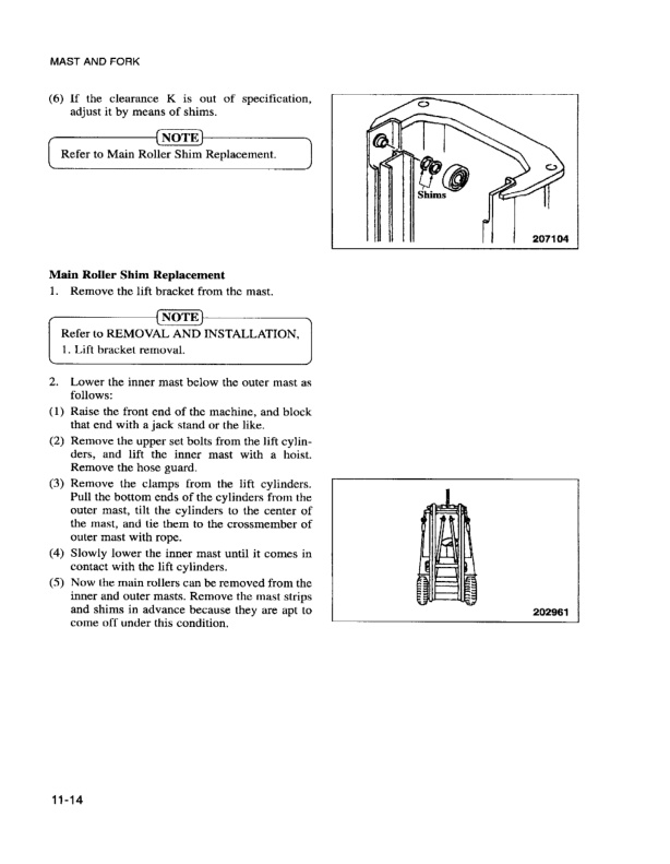 Caterpillar GP15-35, DP20-35 Mast Supplement Service Manual 99719-72102-4