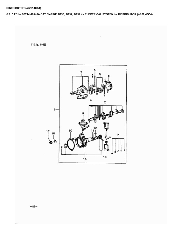 Caterpillar GP15 FC Parts Manual 98714-40940A 5 Caterpillar GP15 FC Parts Manual 98714-40940A - Image 5