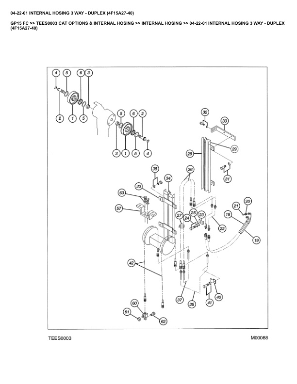 Alternative view of Caterpillar GP15 FC Parts Manual TEES0003