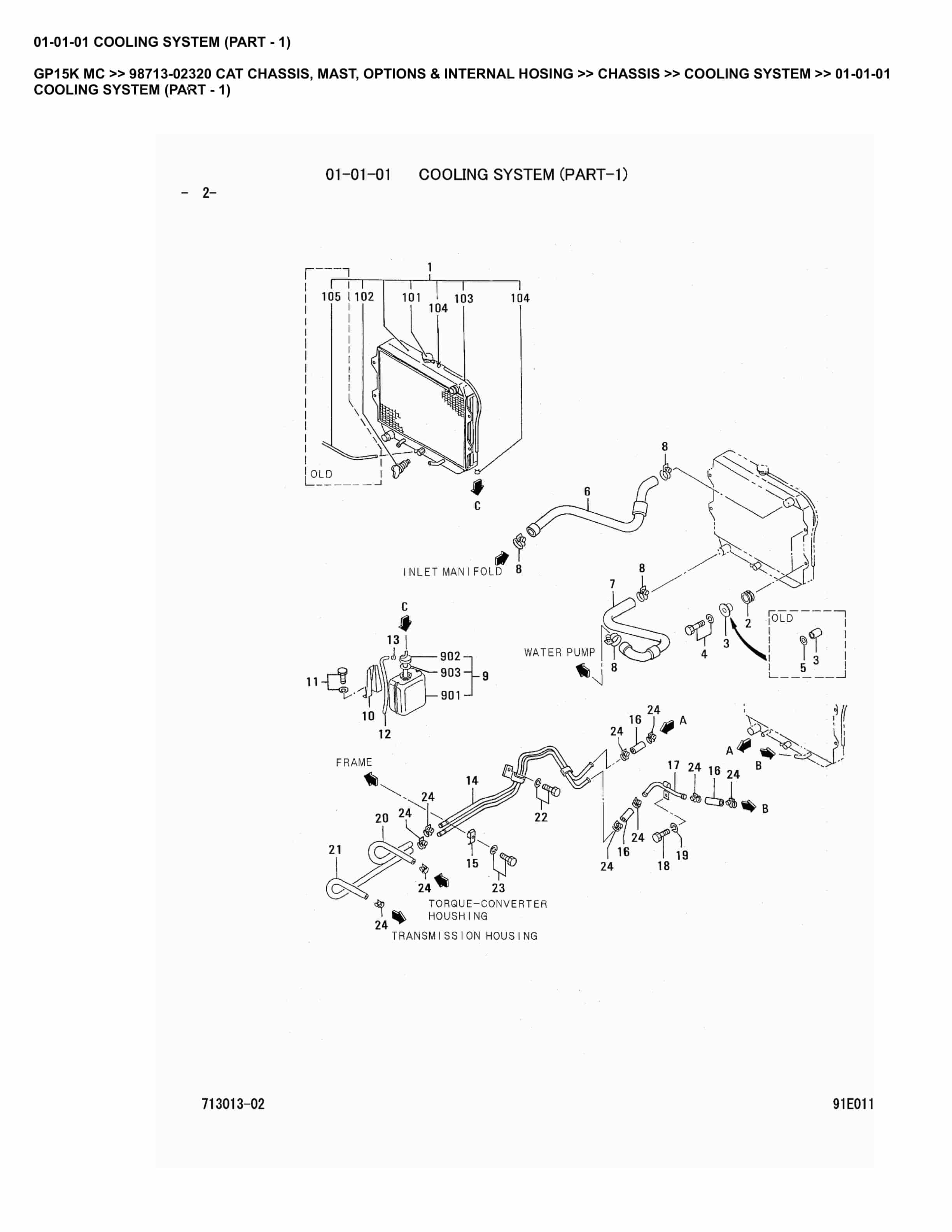 Caterpillar GP15K MC Parts Manual 98713-02320
