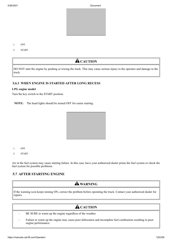 Caterpillar GP15N-35NM, DP20N-35NM Lift Trucks Operation and Maintenance Manual 99720-81100 2 Caterpillar GP15N-35NM, DP20N-35NM Lift Trucks Operation and Maintenance Manual 99720-81100 - Image 2