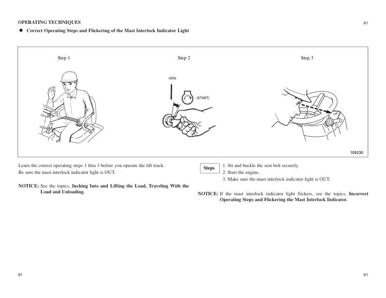 Caterpillar GP15NM to GP35NM Operation and Maintenance Manual 99710-8N130 2 Caterpillar GP15NM to GP35NM Operation and Maintenance Manual 99710-8N130 - Image 2