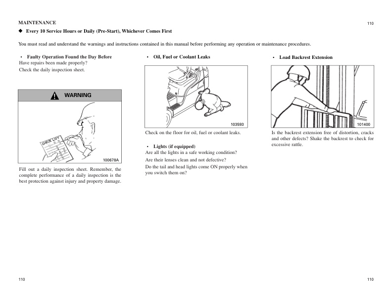 Caterpillar GP15NM to GP35NM Operation and Maintenance Manual 99710-8N130 3 Caterpillar GP15NM to GP35NM Operation and Maintenance Manual 99710-8N130 - Image 3