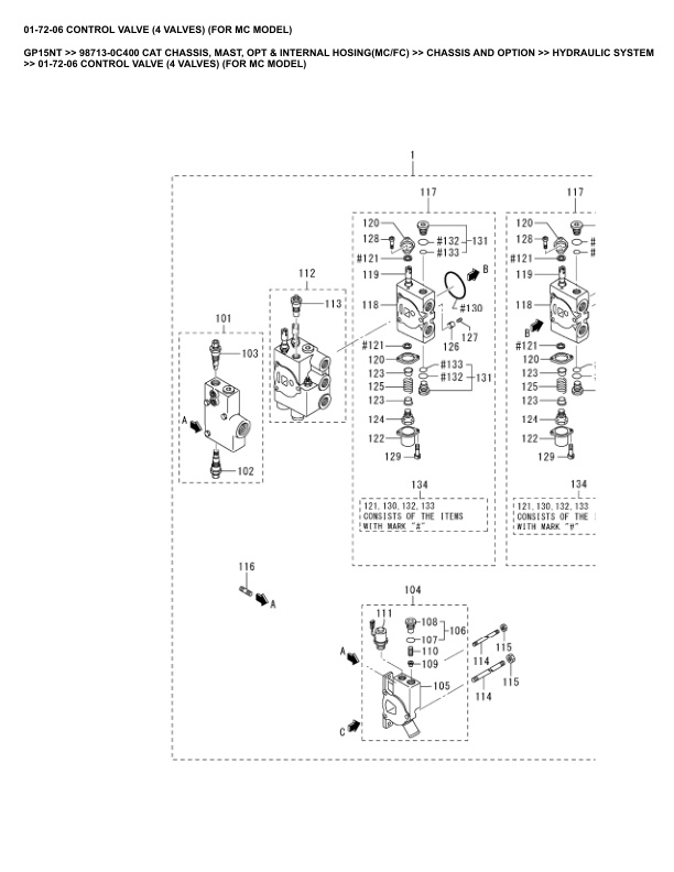 Alternative view of Caterpillar GP15NT Parts Manual 98713-0C400