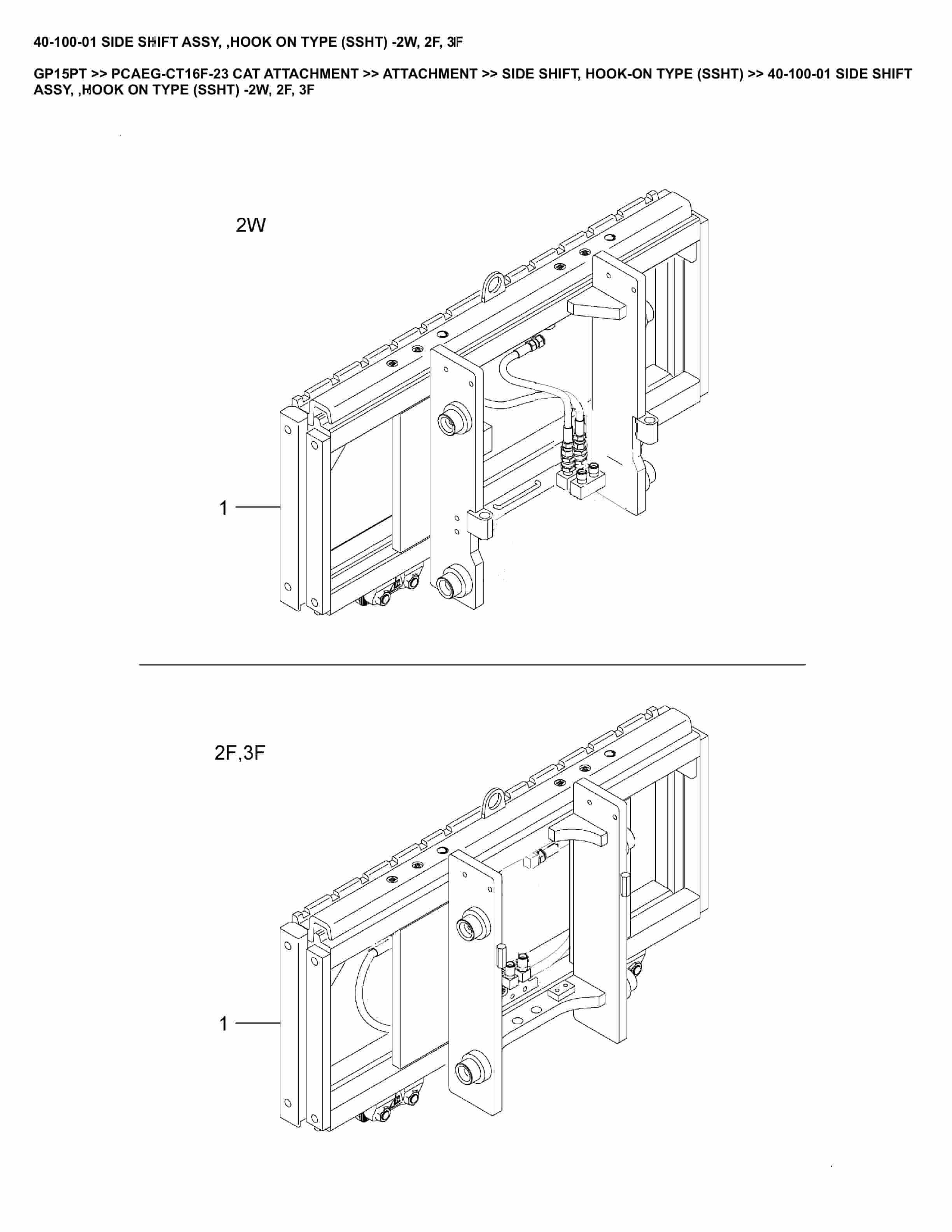 Caterpillar GP15PT Parts Manual PCAEG-CT16F-23