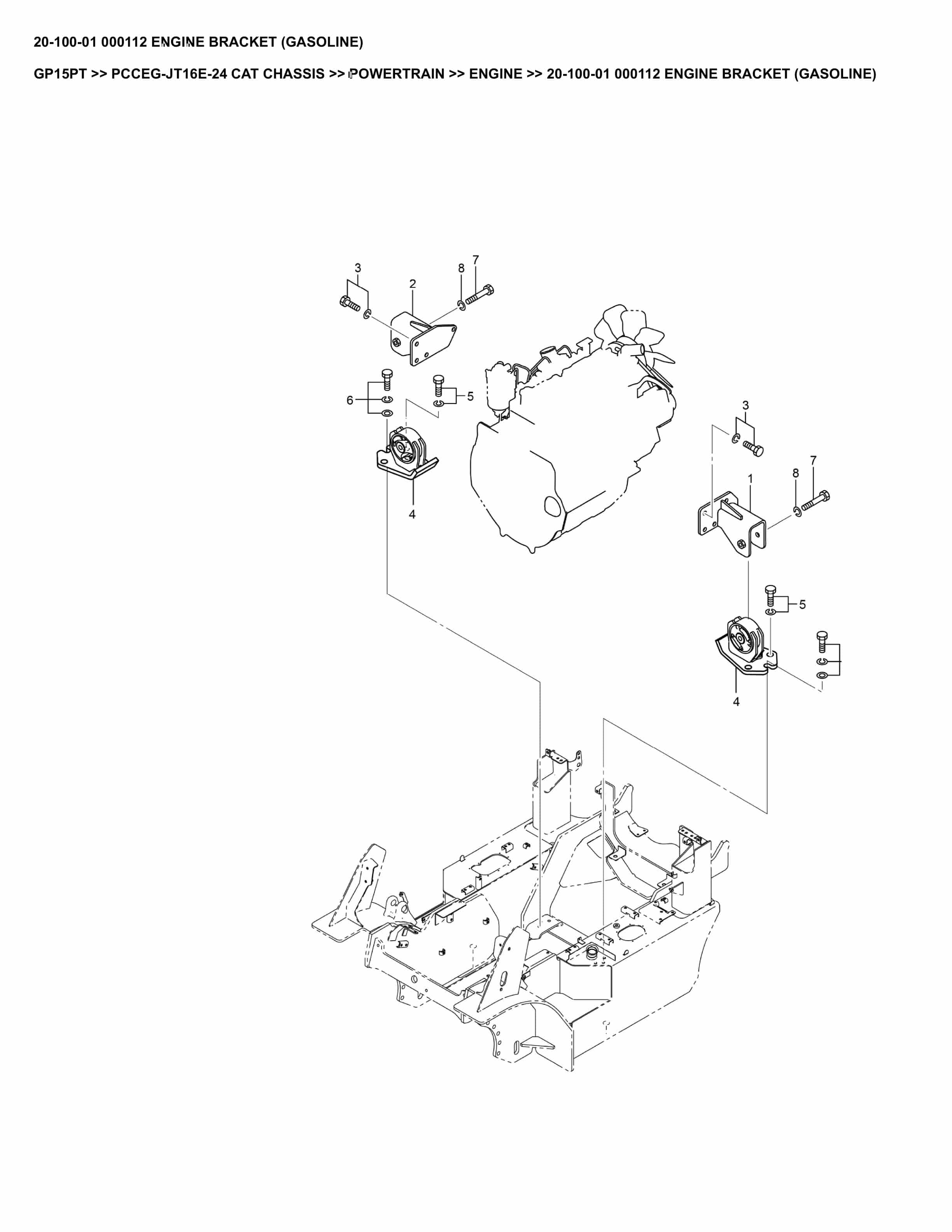 Caterpillar GP15PT Parts Manual PCCEG-JT16E-24