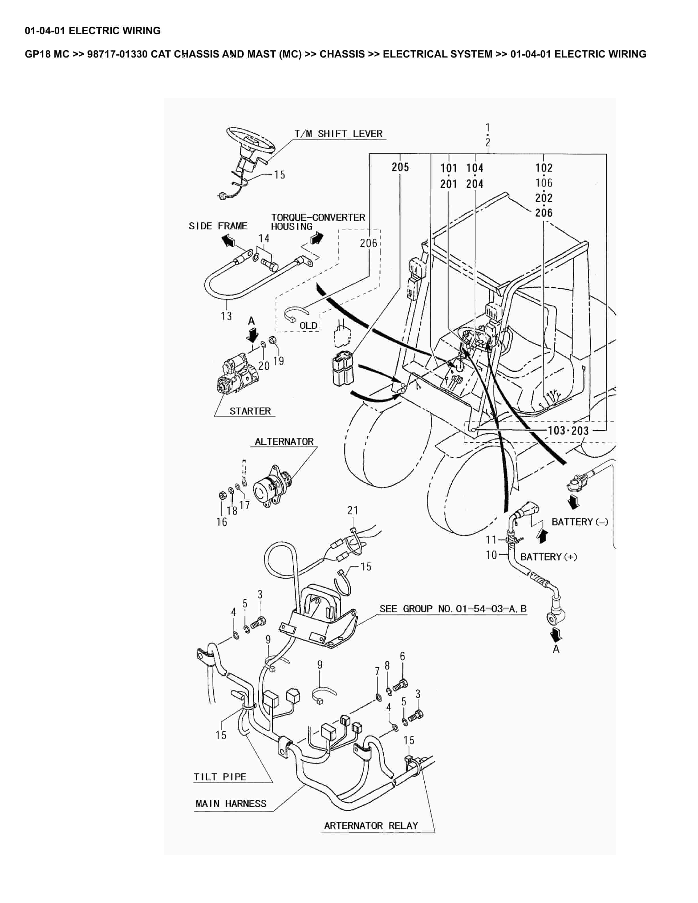 Caterpillar GP18 MC Parts Manual 98717-01330