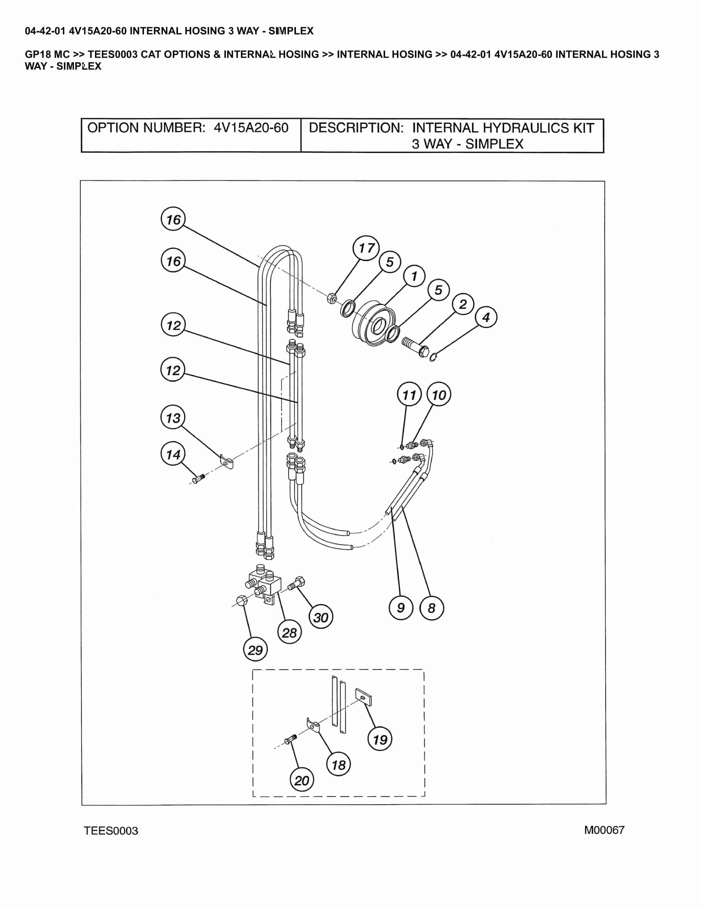 Caterpillar GP18 MC Parts Manual TEES0003