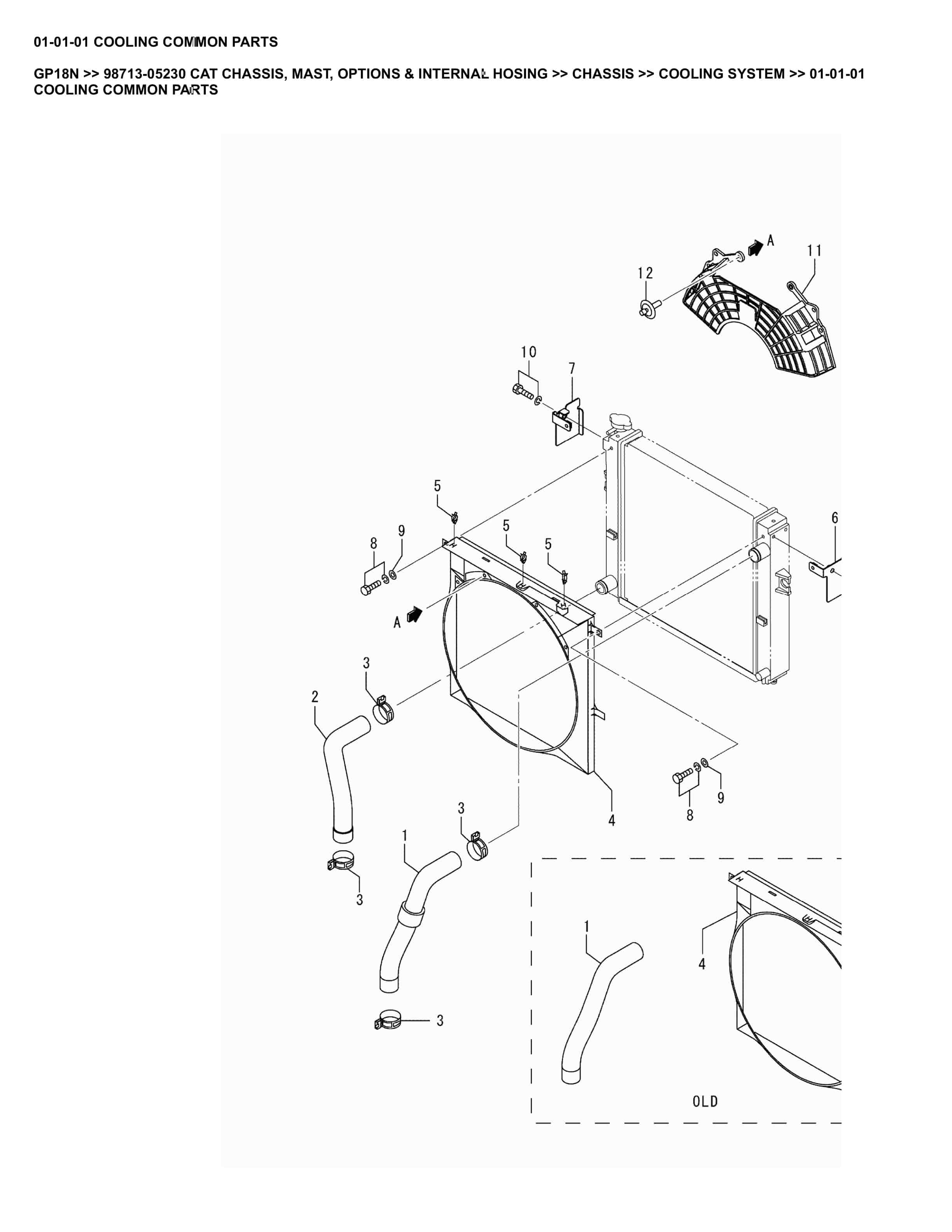 Caterpillar GP18N Parts Manual 98713-05230