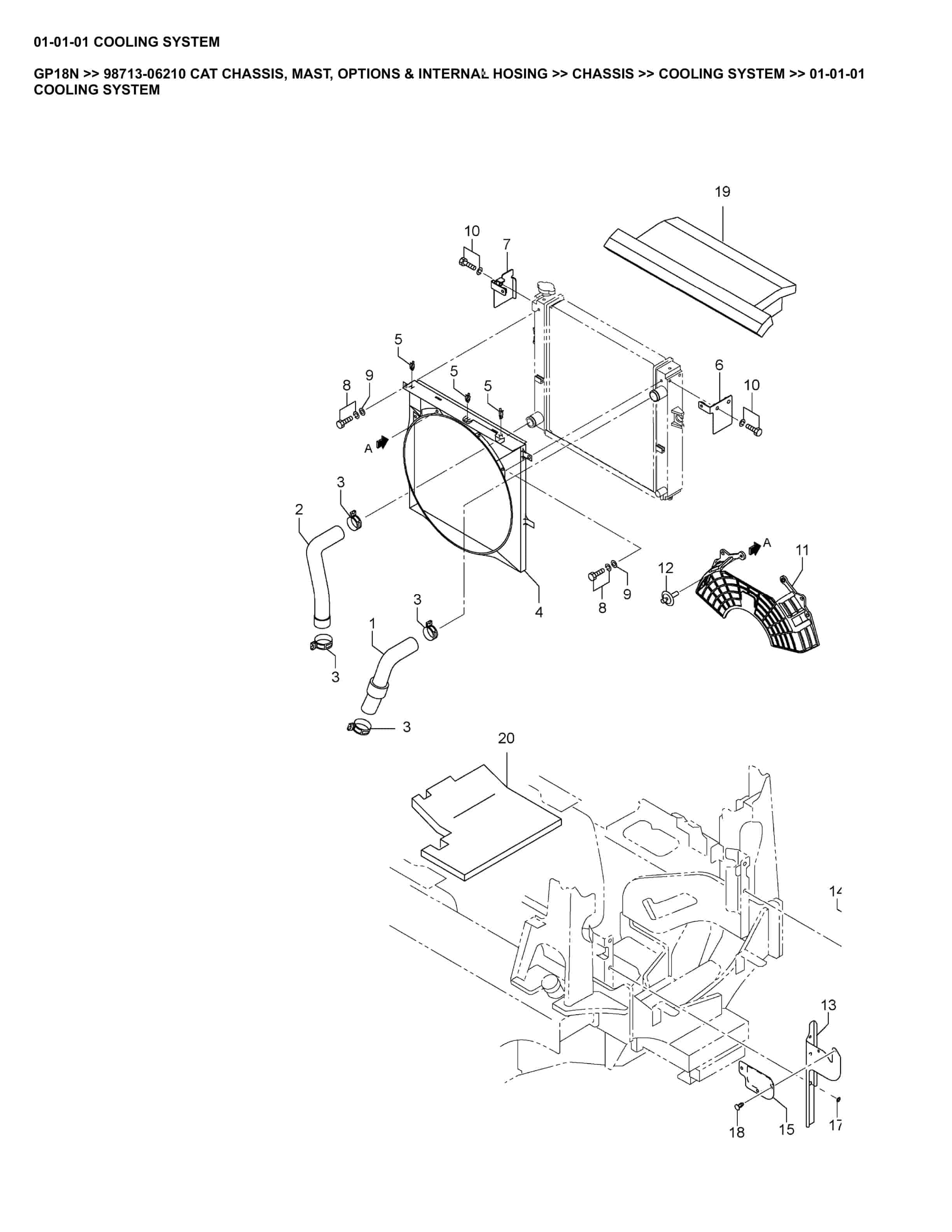 Caterpillar GP18N Parts Manual 98713-06210
