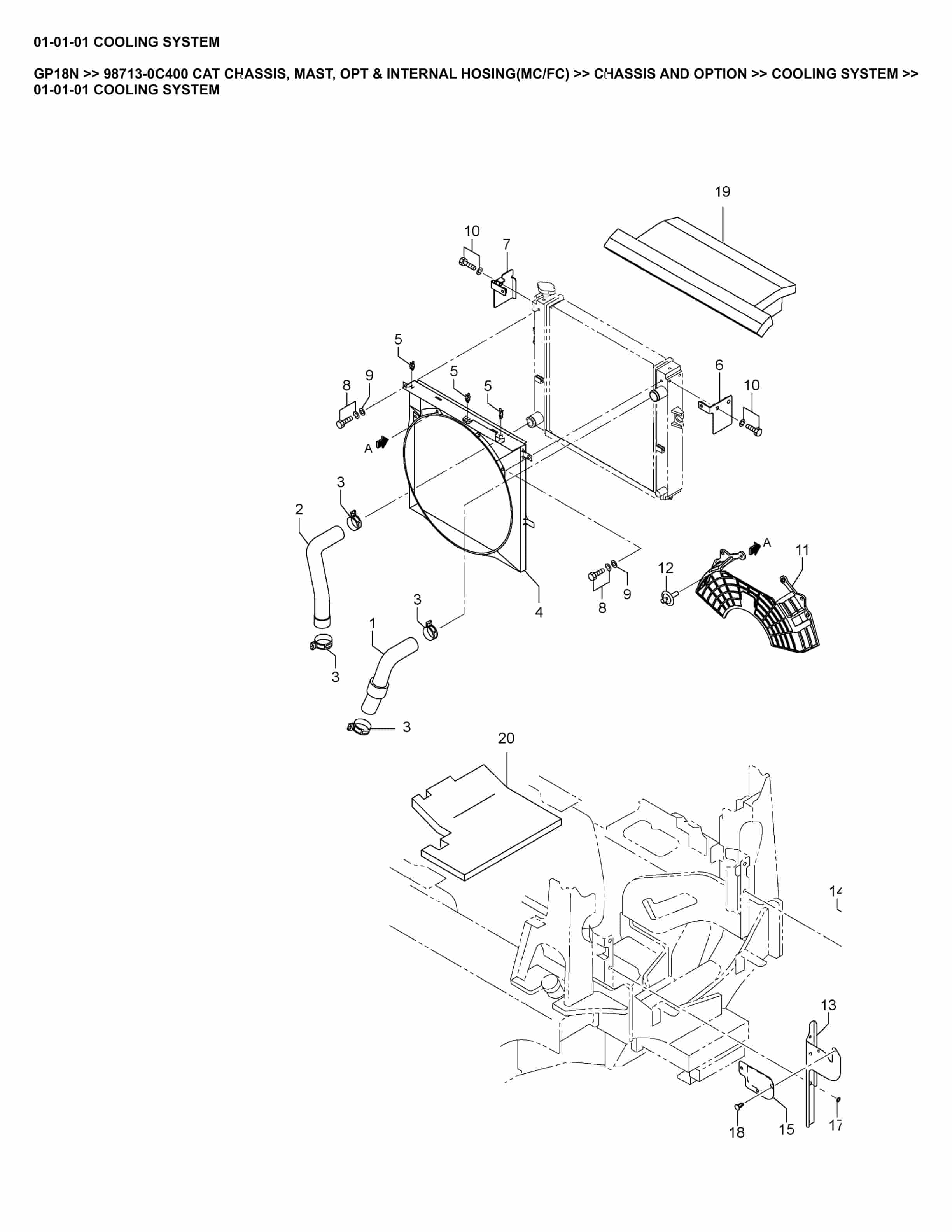 Caterpillar GP18N Parts Manual 98713-0C400