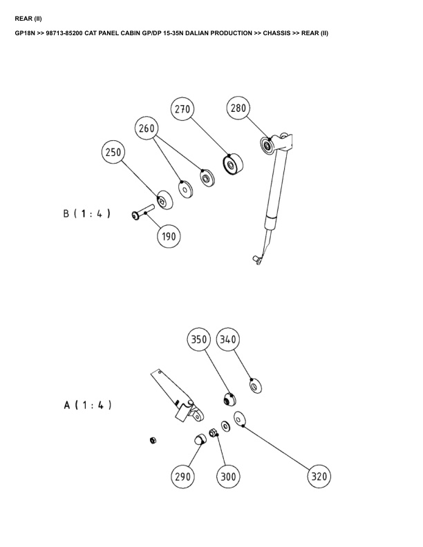 Caterpillar GP18N Parts Manual 98713-85200-2